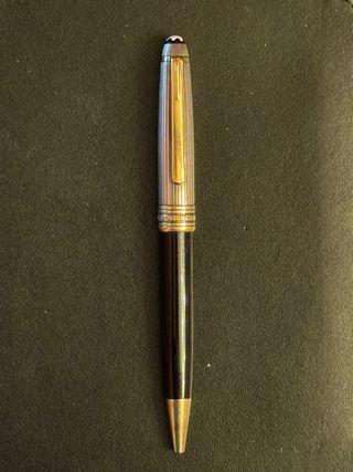 Bolígrafo Montblanc Oro y Plata