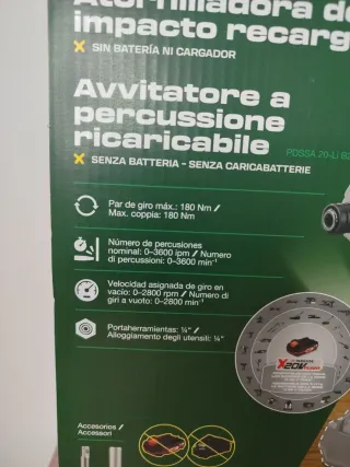 Atornillador de impacto Parkside X20V