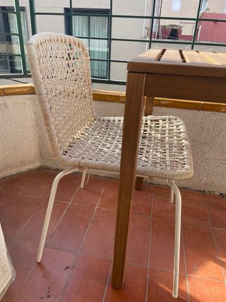 Mesa Terraza Ikea Madera y Metal