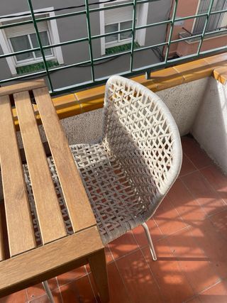 Mesa Terraza Ikea Madera y Metal