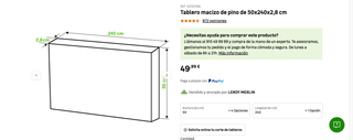 Conjunto 2 cómodas IKEA Malm + tablero madera pino