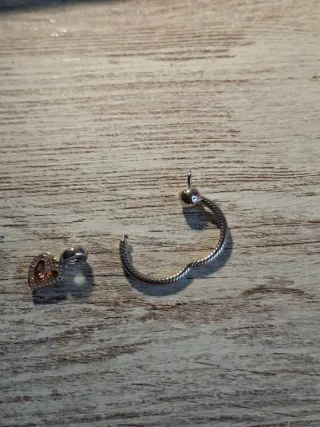 Colgante Pandora con Charm de  Doble Corazón