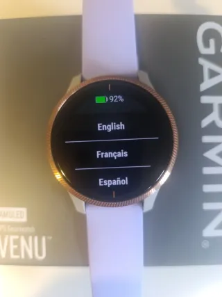Garmin Venu GPS Smartwatch Púrpura/Oro Rosa