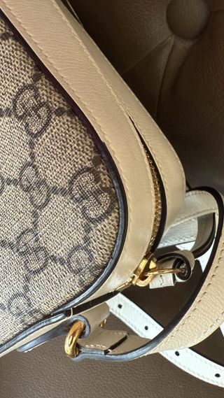 Borsa Gucci Horsebit 1955 Beige/Bianca