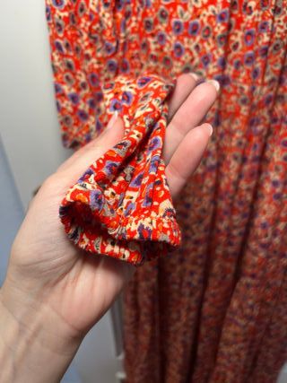 Vestido Zara Largo Estampado Talla M