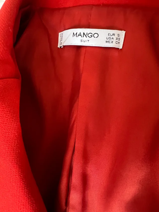 Americana Roja Mango Talla S