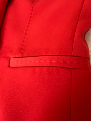 Americana Roja Mango Talla S