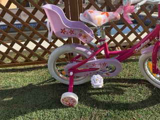 Bicicleta infantil rosa 14” usada 1 día