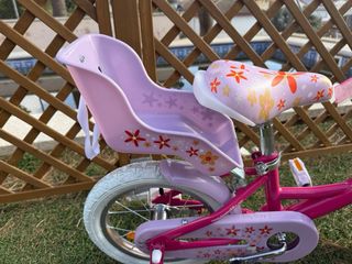 Bicicleta infantil rosa 14” usada 1 día
