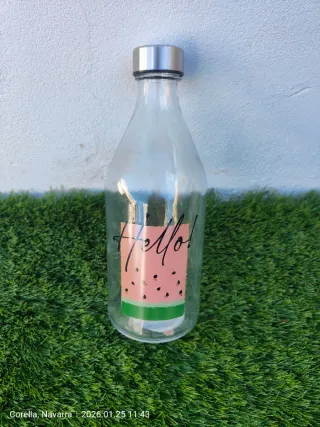 Botella Cristal 1L Sandía 9 unidades