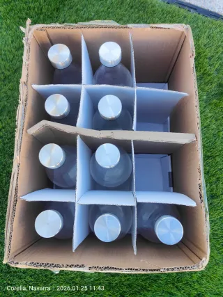 Botella Cristal 1L Sandía 9 unidades