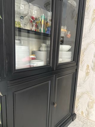 Vitrina de cristal para almacenaje