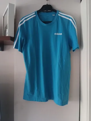 Camiseta Adidas Hombre Azul