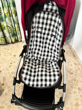 Textil Silla Paseo Cuadros Vichy Negro