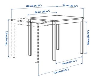 Mesa Comedor Extensible Blanca Ikea