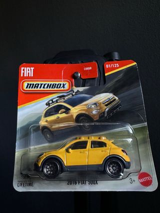 Matchbox Fiat 500X 2016 Amarillo