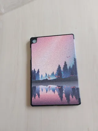 Funda para tablet con diseño de bosque
