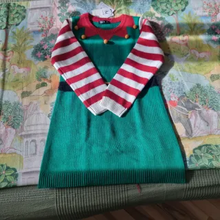 Disfraz Navideño Elfo Talla 7-8