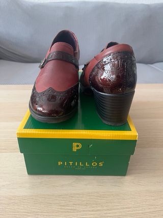 Zapatos Pitillos Burdeos Talla 38