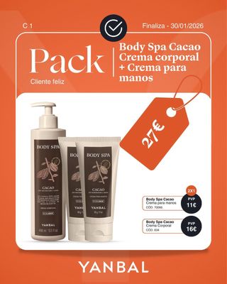 Pack Body Spa Cacao Yanbal