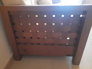 Sofá Cama Beige y Marrón