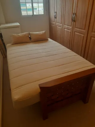 Sofá Cama Beige y Marrón