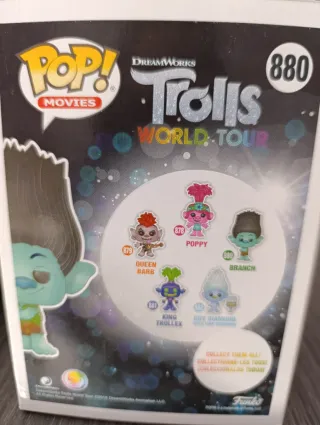 Lote 2 Figuras Funko Pop Trolls: Branch 880 y King