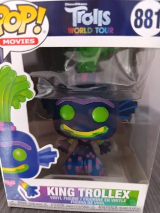 Lote 2 Figuras Funko Pop Trolls: Branch 880 y King