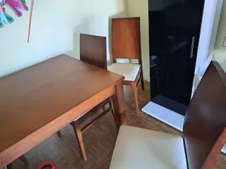 Mesa comedor madera 6 sillas