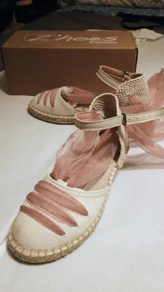 Zapatos esparto niña comunión Zhoes