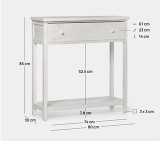 Mueble recibidor madera natural