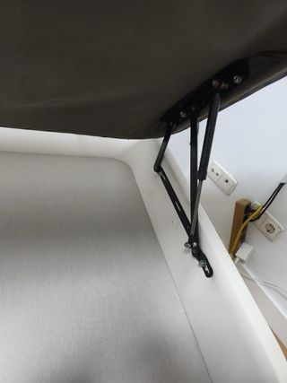 Canapé juvenil azul y blanco