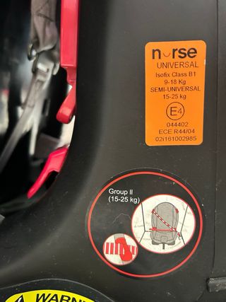 Silla coche Spark Nurse casi nueva: