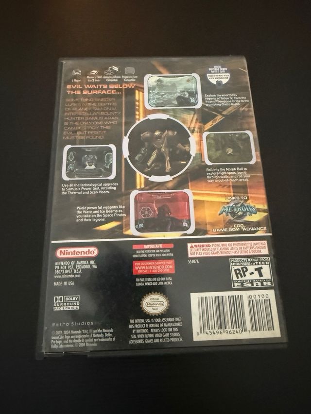 Metroid Prime Echoes Bonus Disc GameCube