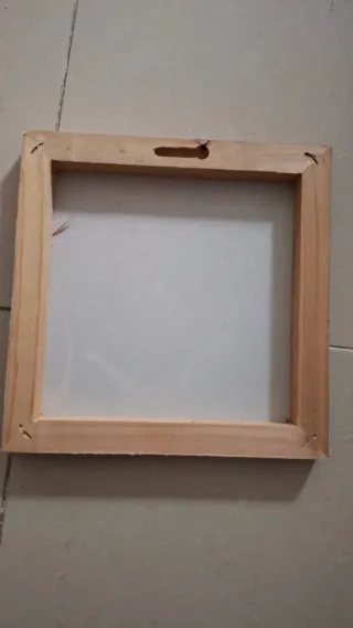 Cuadro Decorativo Coche Clásico Rojo 20x20