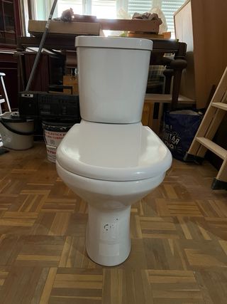 Sanitario WC completo porcelana blanco