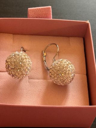 Orecchini sfera con strass