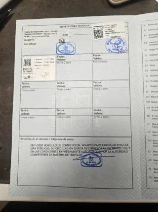 Carroceria Saxo VTS Documentación rally y Barras