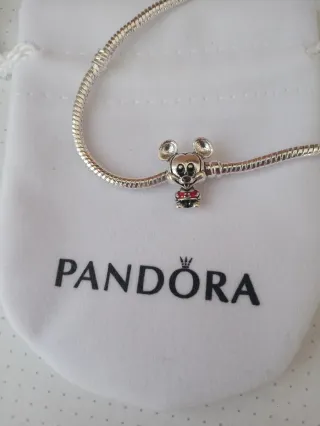 Charm Pandora Mickey Mouse Disney Plata