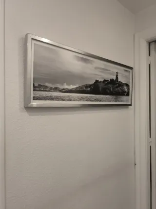 Cuadro Marco Plateado