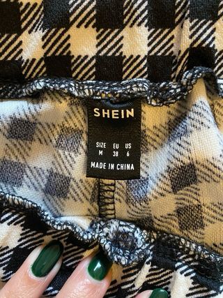 Pantalones de cuadros estilo legging