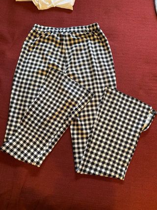 Pantalones de cuadros estilo legging
