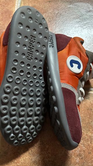 Zapatos Camper Niños Unisex Naranja/Marrón