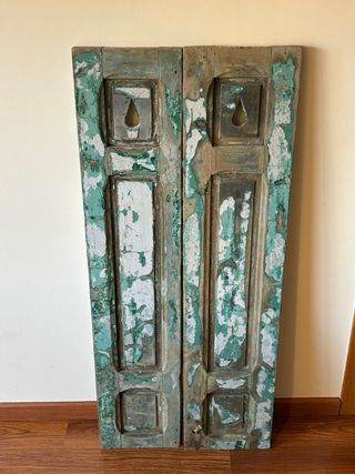 PORTICONES CONTRAVENTANAS ANTIGUOS MADERA