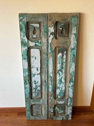 PORTICONES CONTRAVENTANAS ANTIGUOS MADERA