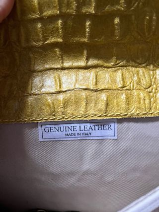 Bolso Clutch Piel Cocodrilo