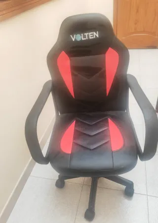 Silla VOLTEN negra y roja