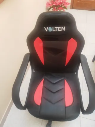 Silla VOLTEN negra y roja