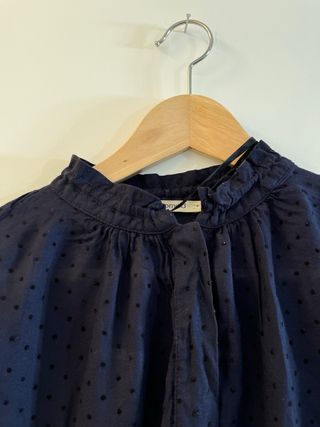 Camisa Promod azul con lunares