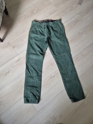 Pantalón Mango Casual Verde Talla M